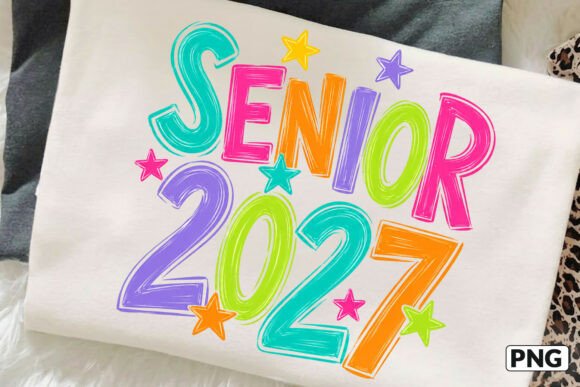 Download Preppy Senior 2027 Tshirt Design Png - Tshirt design Collection