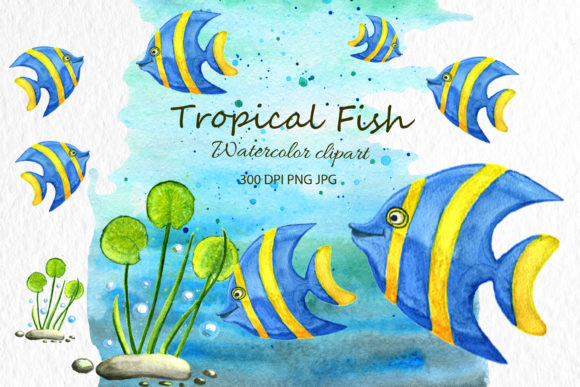 Download Animal Clip Art Fish Watercolor Animal - Premium Resources