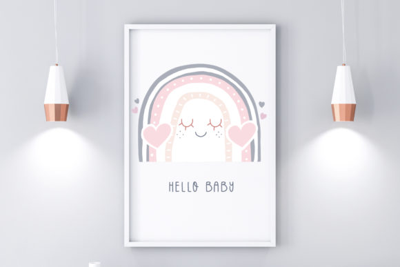 Download Nursery Wall Art - Hello Baby Cute Wall Art - Nursery wall art Collection